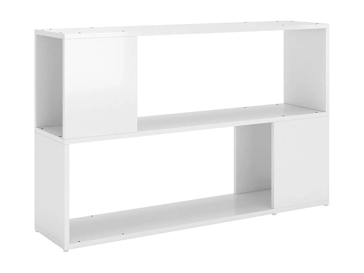 Bibliothèque Blanc brillant 100x24x63 cm Bois d'ingénierie