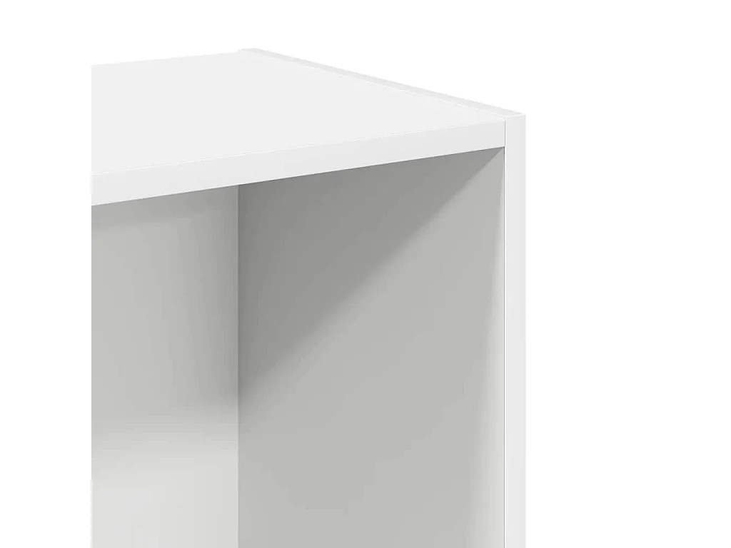 Bibliothèque blanc 40x30x76,5 cm bois d'ingénierie