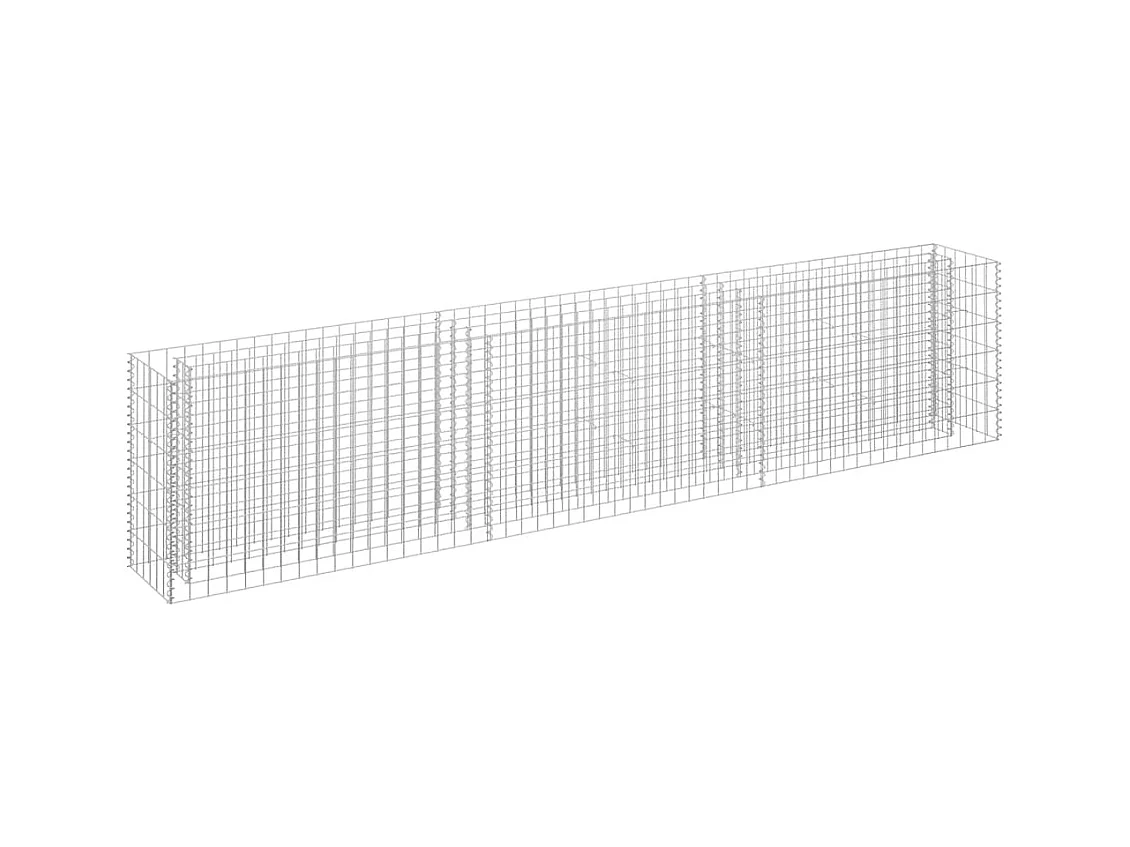 Gabion verhoogde bak Gegalvaniseerd staal 270x30x60 cm