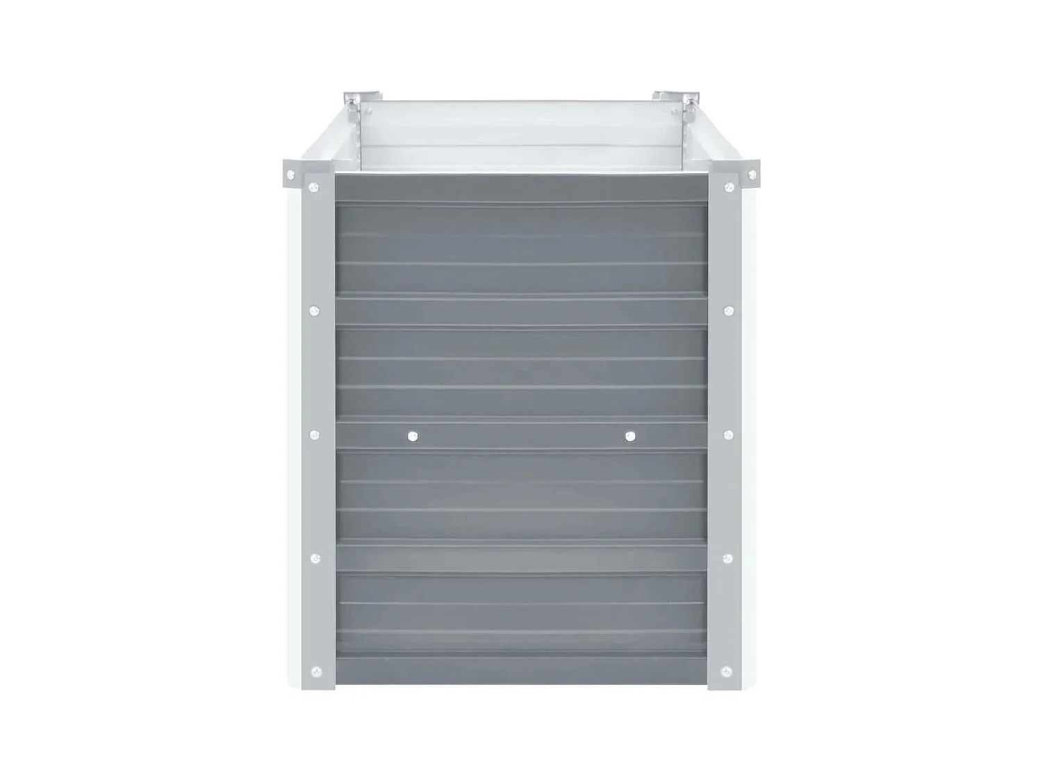 Lit surélevé de jardin Acier galvanisé 160x40x45 cm Gris