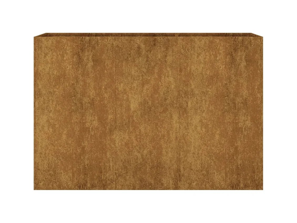 Verhoogd tuinbed 120x40x80 cm cortenstaal