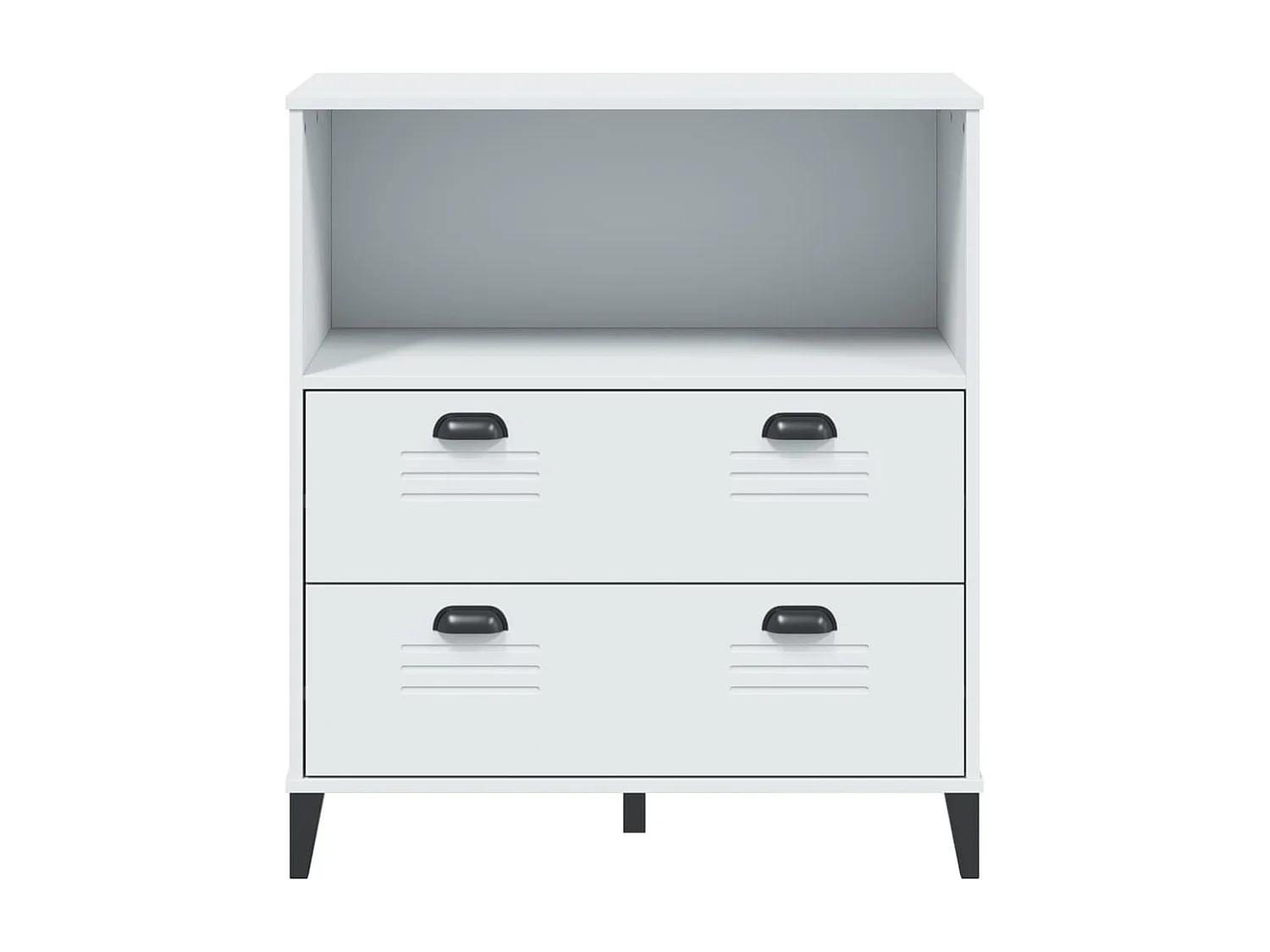 Libreria bianca VIKEN 80x40x90 cm in legno ingegnerizzato