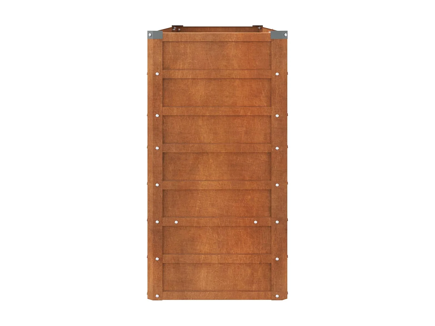 Lit surélevé de jardin rouillé 160x40x77 cm acier corten