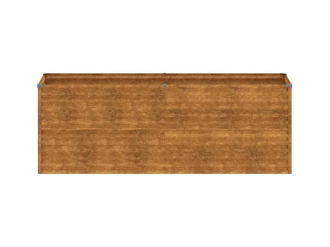 Lit surélevé de jardin 196x50x69 cm acier corten