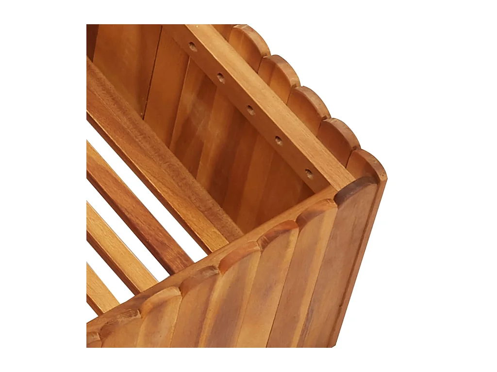 Lit surélevé de jardin 100x100x25 cm Bois massif d'acacia