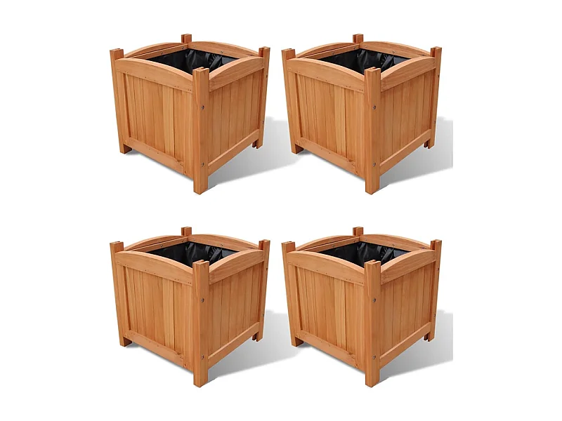 Lits surélevés 4 pcs 30 x 30 x 30 cm
