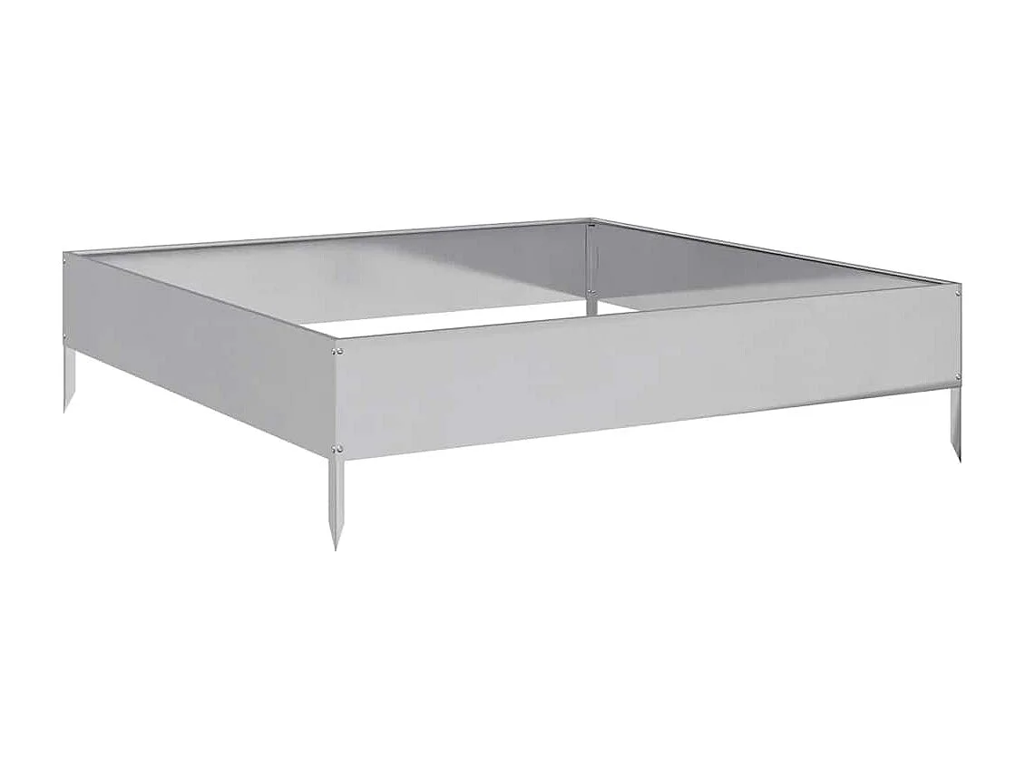 Hochbeet 100x100x26 cm Edelstahl