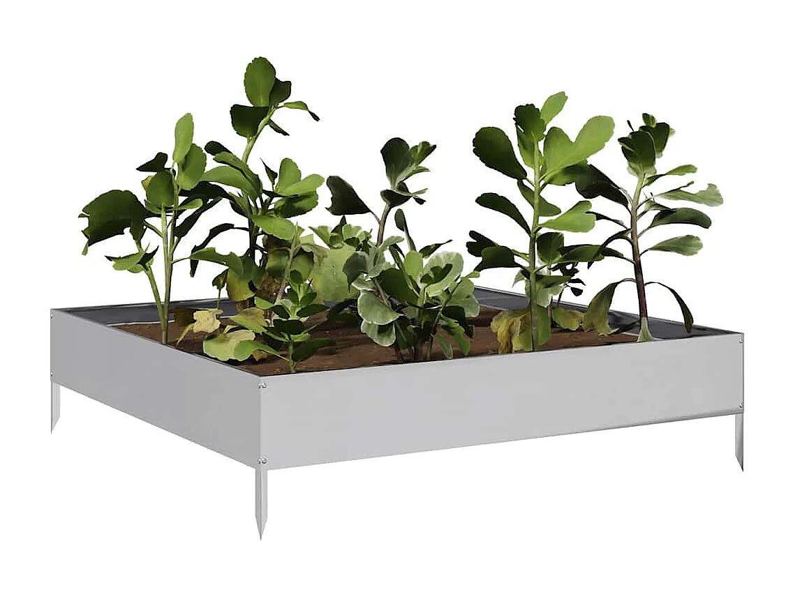 Hochbeet 100x100x26 cm Edelstahl