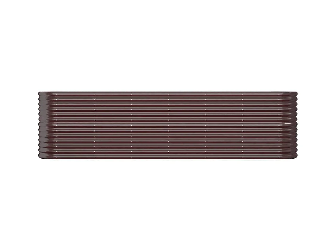 Lit surélevé de jardin Acier enduit de poudre marron