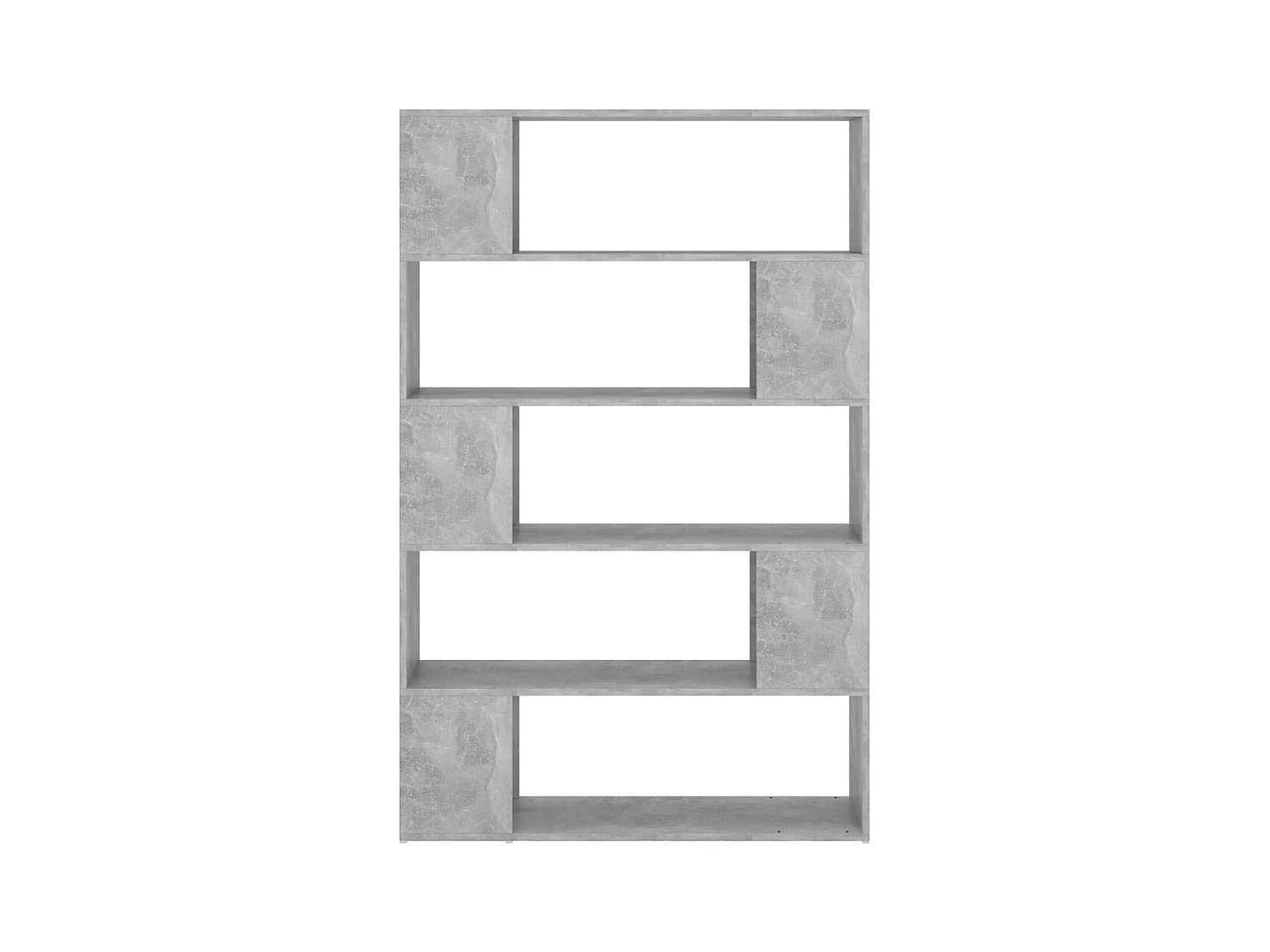 Bibliothèque de séparation Gris béton Bois d'ingénierie