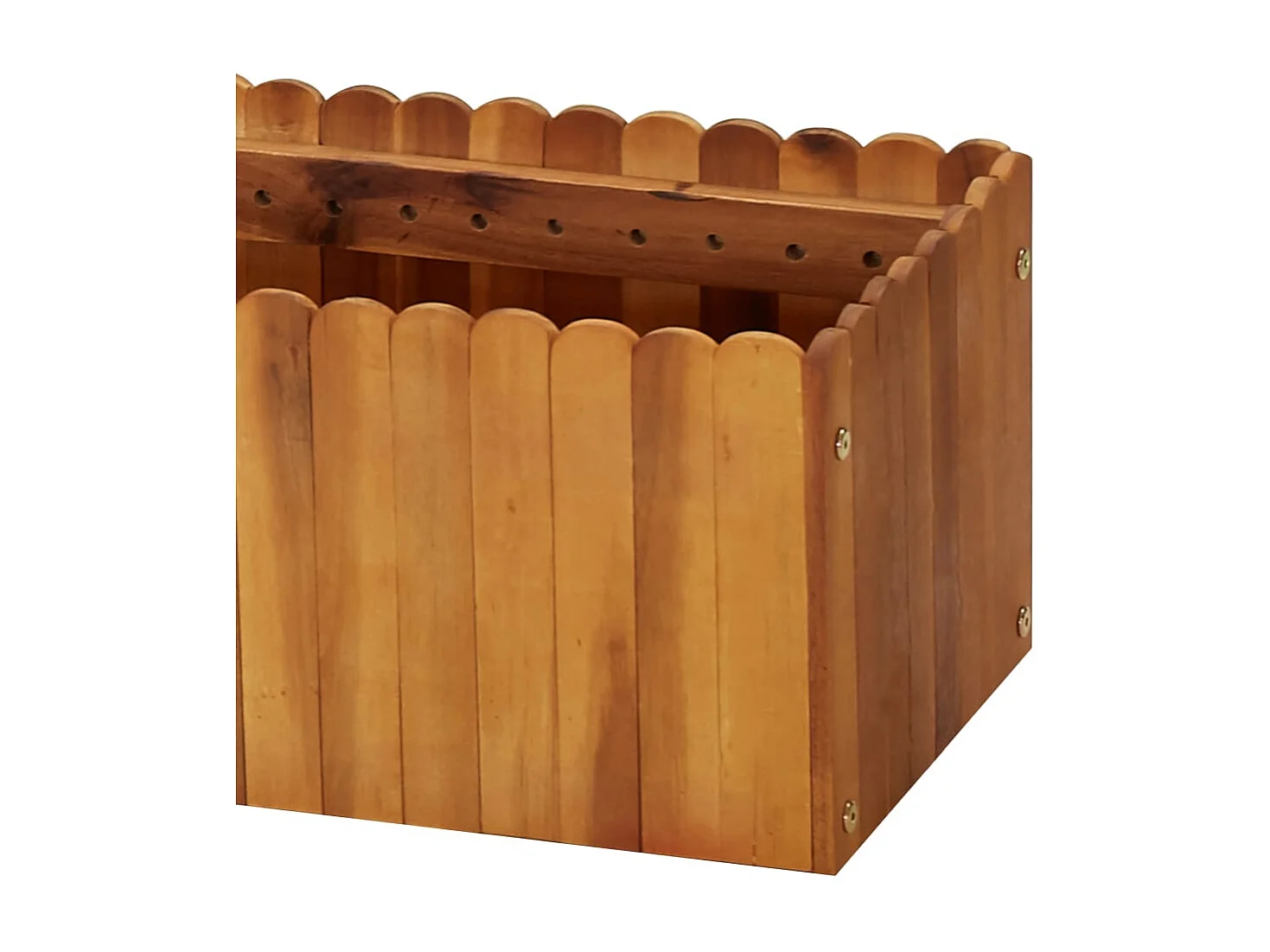 Lit surélevé de jardin 200x30x25 cm Bois massif d'acacia