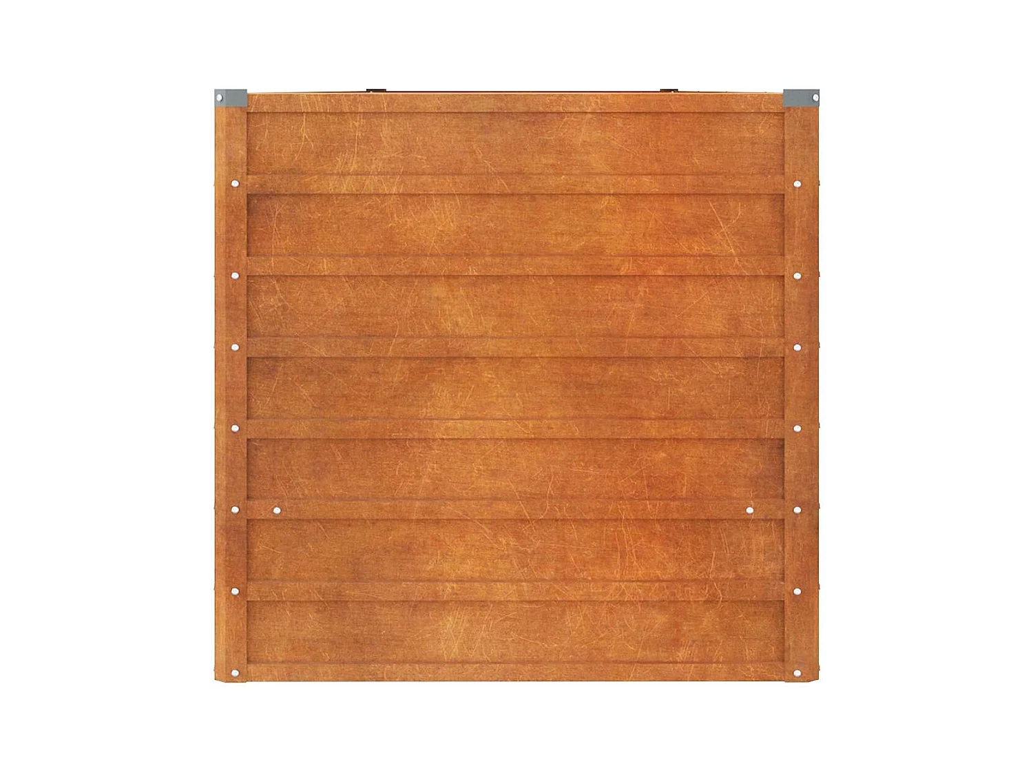 Lit surélevé de jardin rouillé 400x80x77 cm acier corten