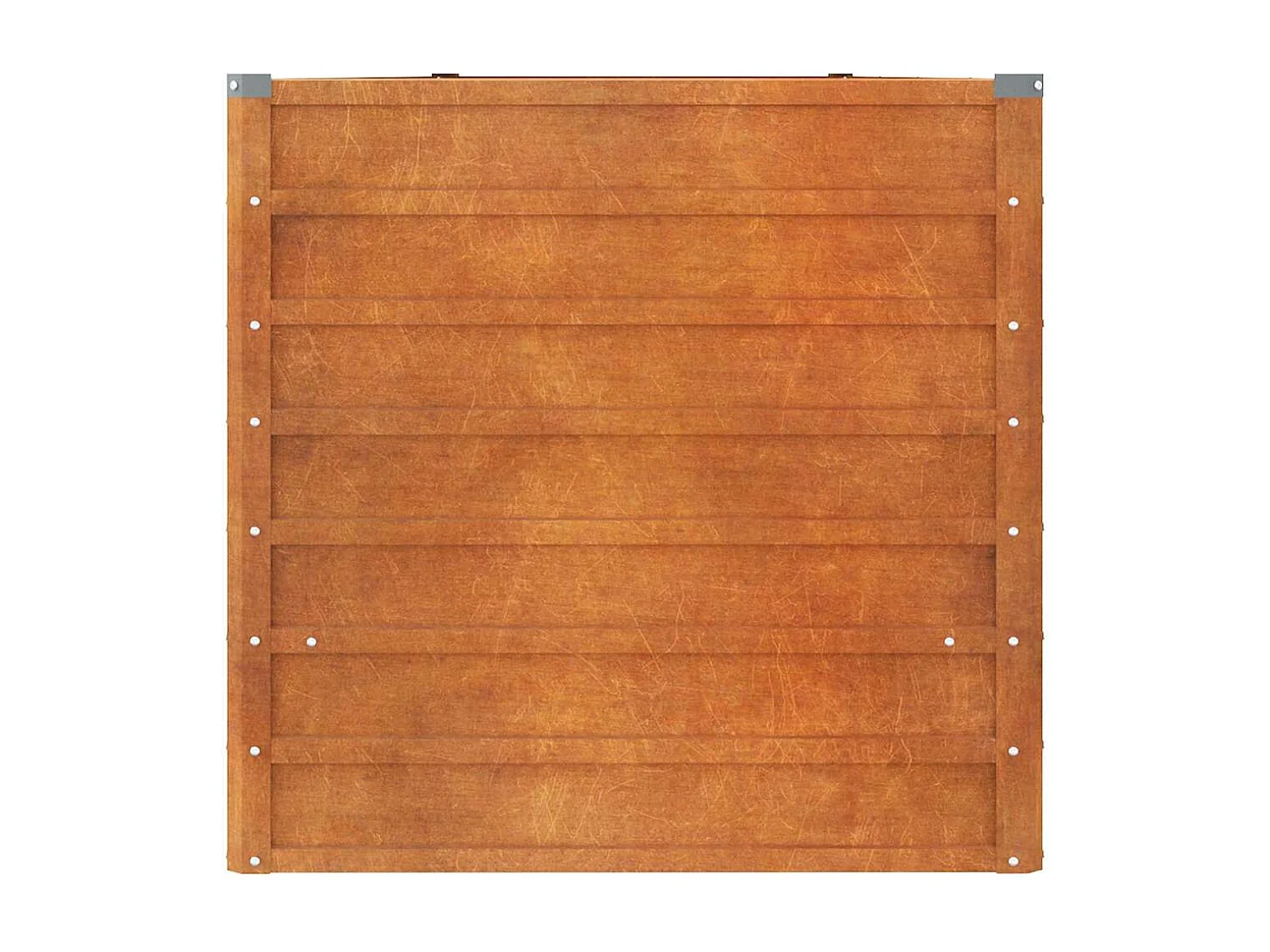 Lit surélevé de jardin rouillé 400x80x77 cm acier corten