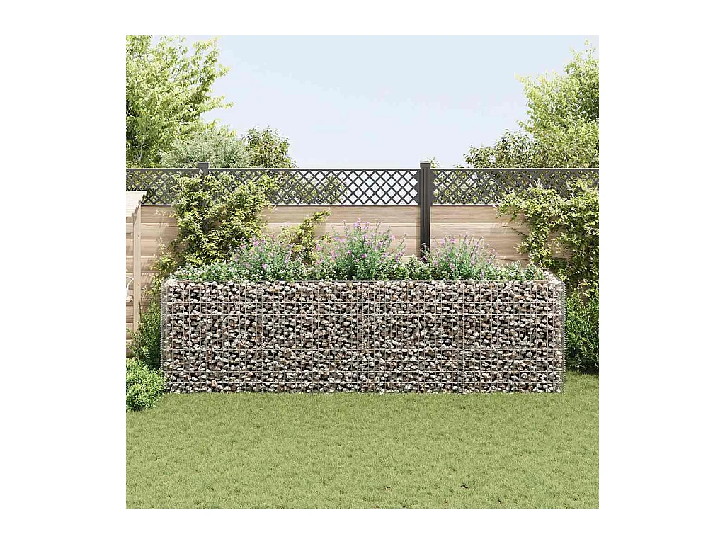 Gabion verhoogde bak Staal 360x90x100 cm