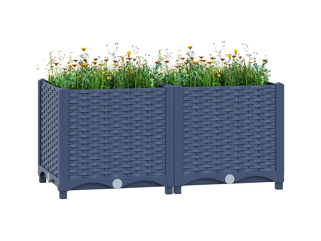 Lit surélevé 80x40x38 cm Polypropylène