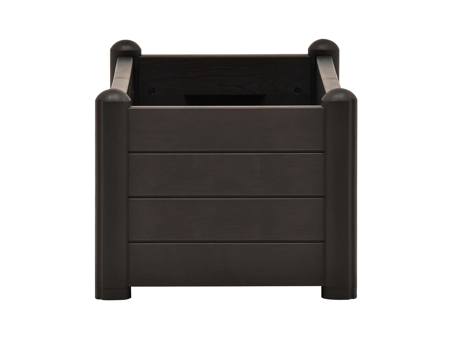 Letto rialzato PP Antracite 100x43x35 cm