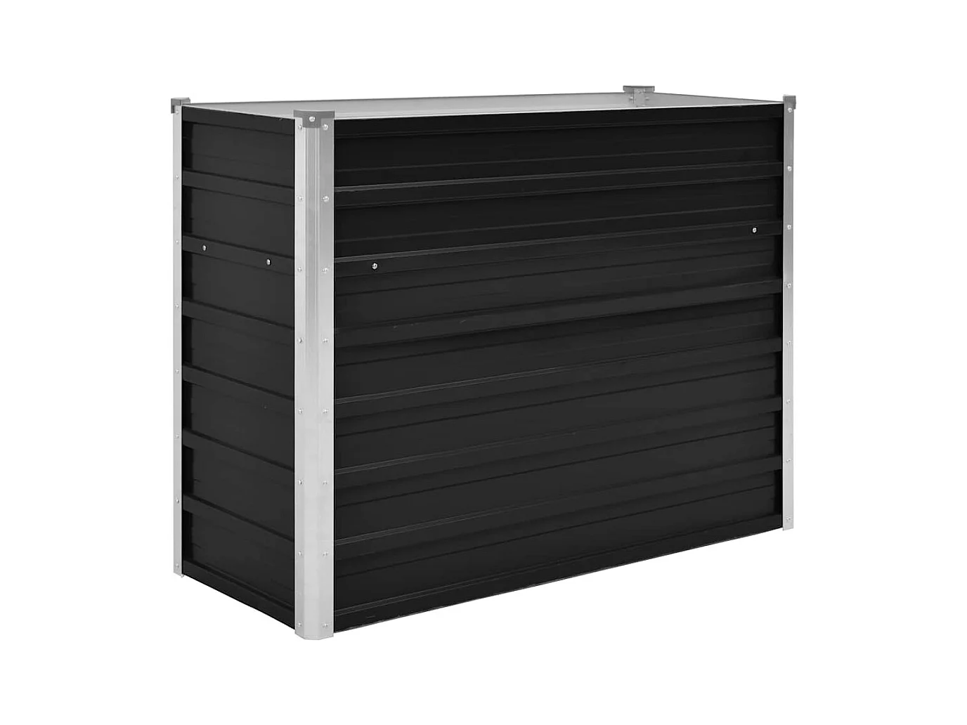 Letto rialzato Antracite 100x40x77 cm Acciaio zincato