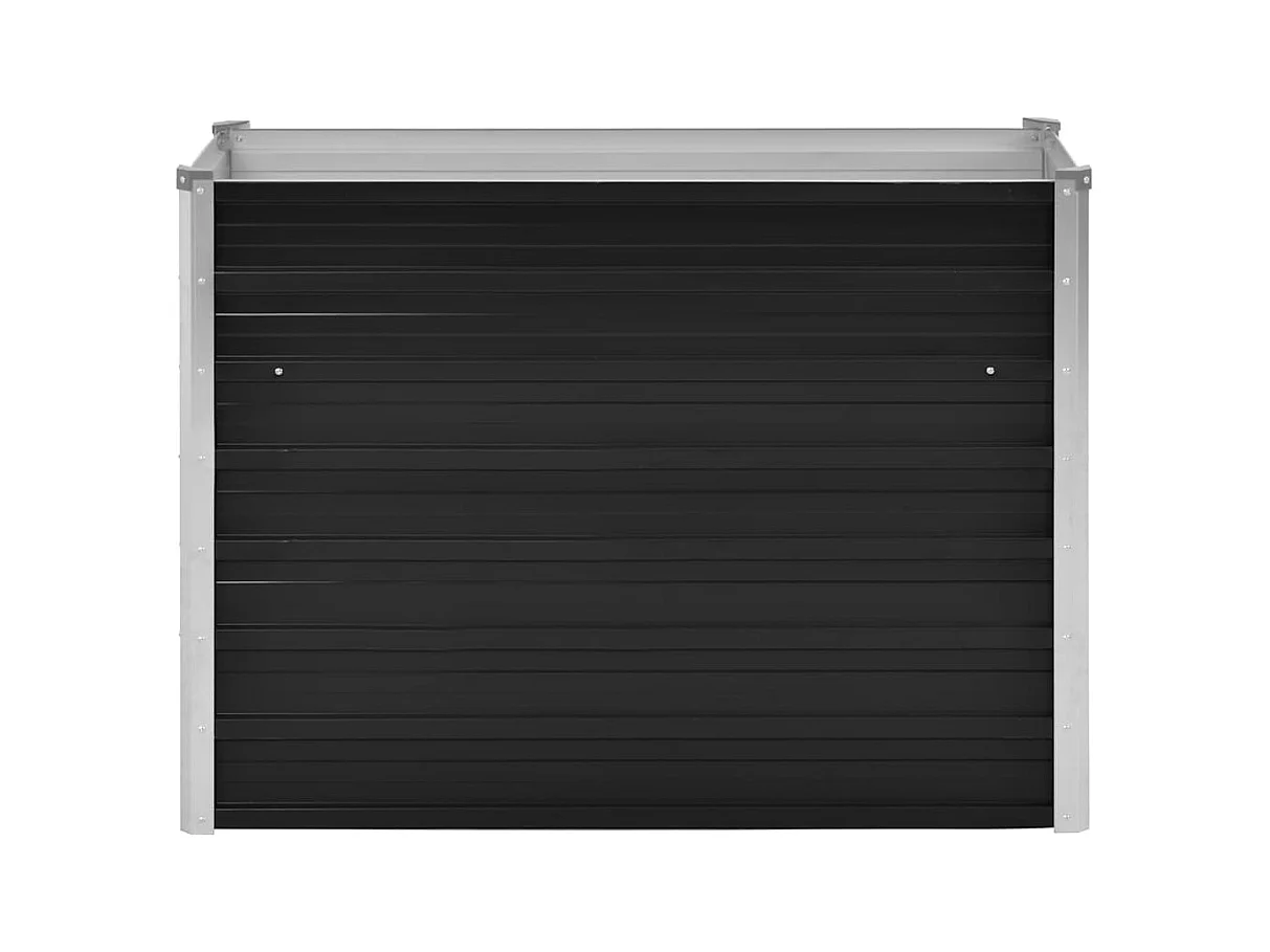 Letto rialzato Antracite 100x40x77 cm Acciaio zincato