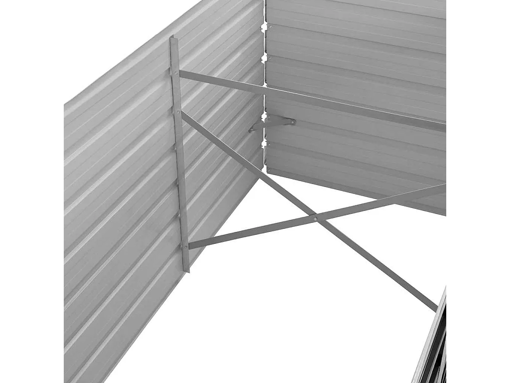 Verhoogd tuinbed Antraciet 240x80x77 cm Gegalvaniseerd staal