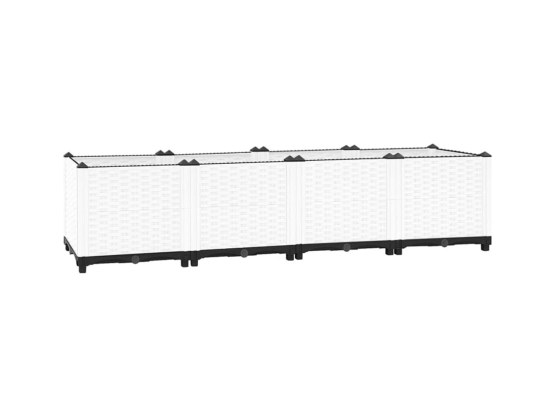 Lit surélevé 160x40x38 cm Polypropylène