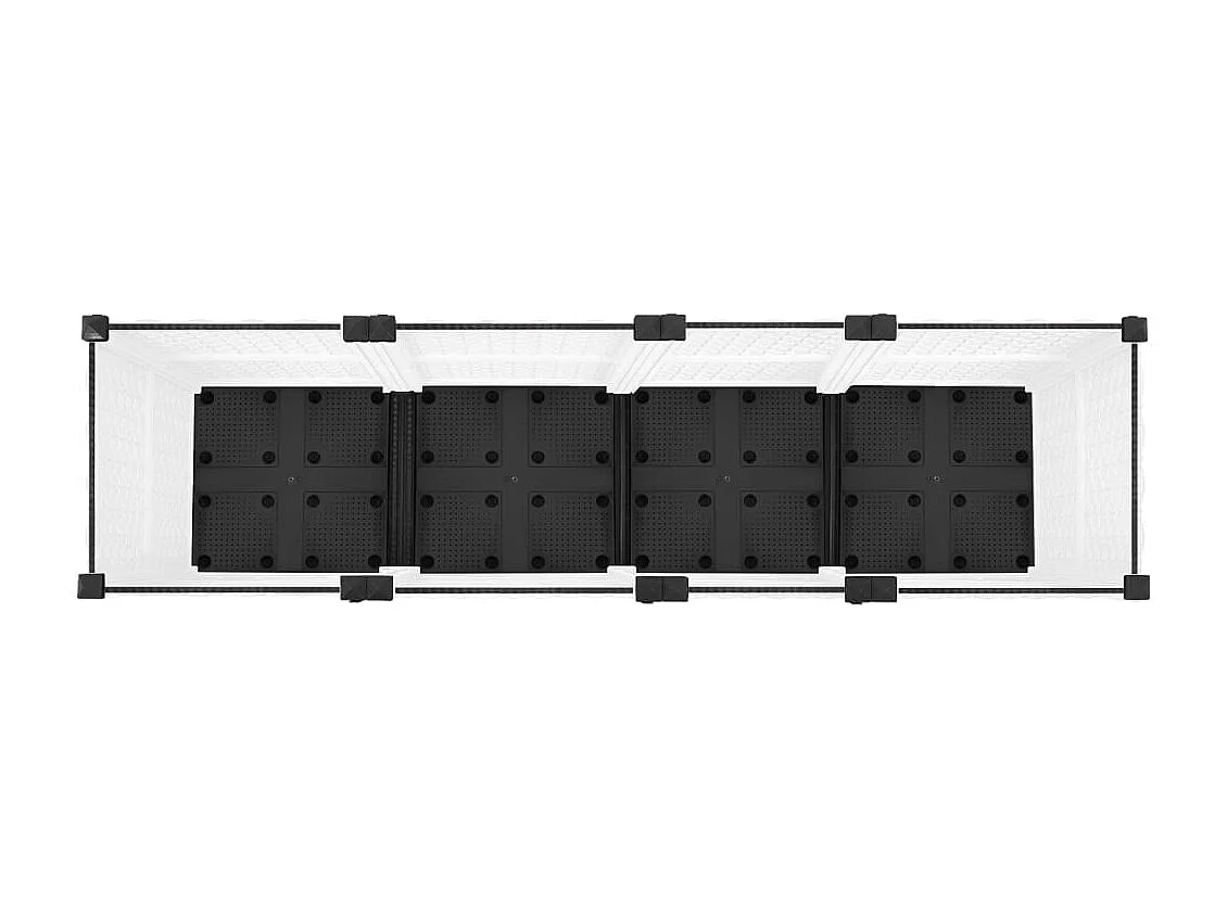 Letto rialzato 160x40x38 cm Polipropilene