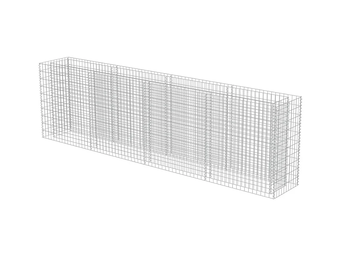 Gabion verhoogde bak Gegalvaniseerd staal 360x50x100 cm
