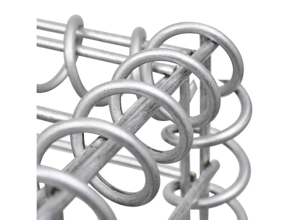 Lit surélevé à gabion Acier galvanisé 360x50x100 cm