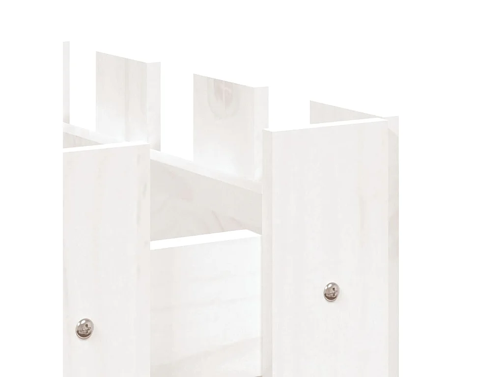 Aiuola rialzata di design con recinzione 100x50x70cm in pino massello