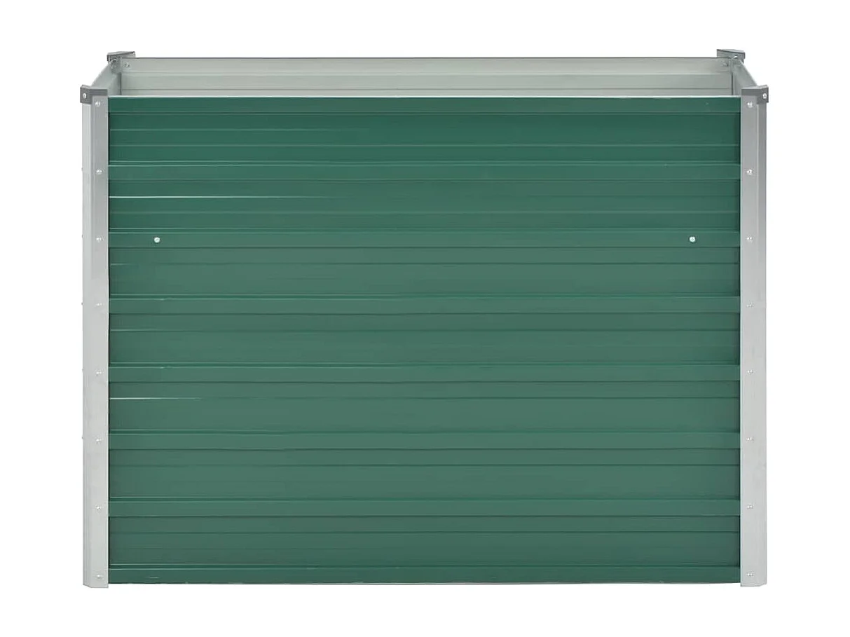 Verhoogd tuinbed Gegalvaniseerd staal 100x40x77 cm Groen