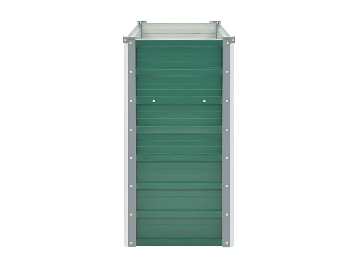 Verhoogd tuinbed Gegalvaniseerd staal 100x40x77 cm Groen