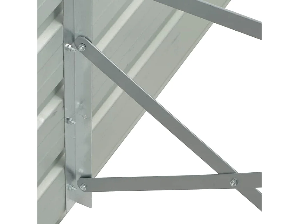 Verhoogd tuinbed Gegalvaniseerd staal 100x40x77 cm Groen