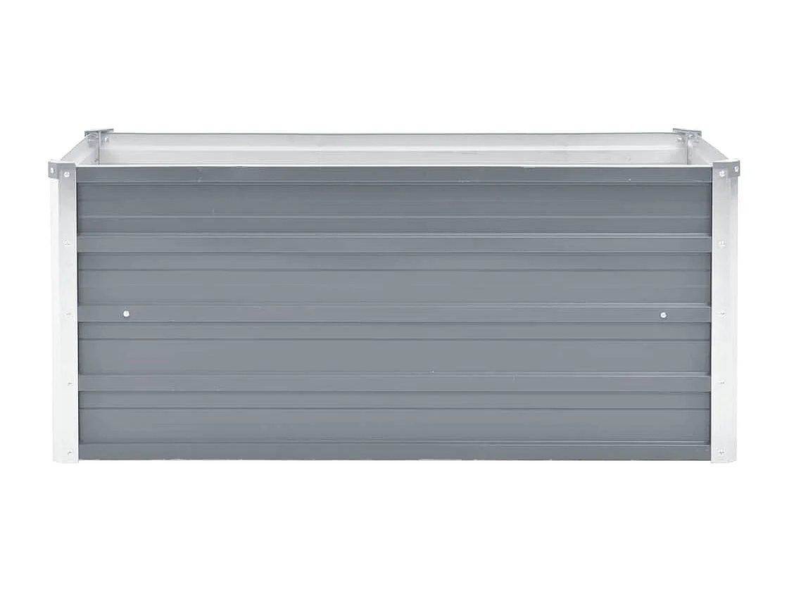 Verhoogd tuinbed Gegalvaniseerd staal 100x40x45 cm Grijs