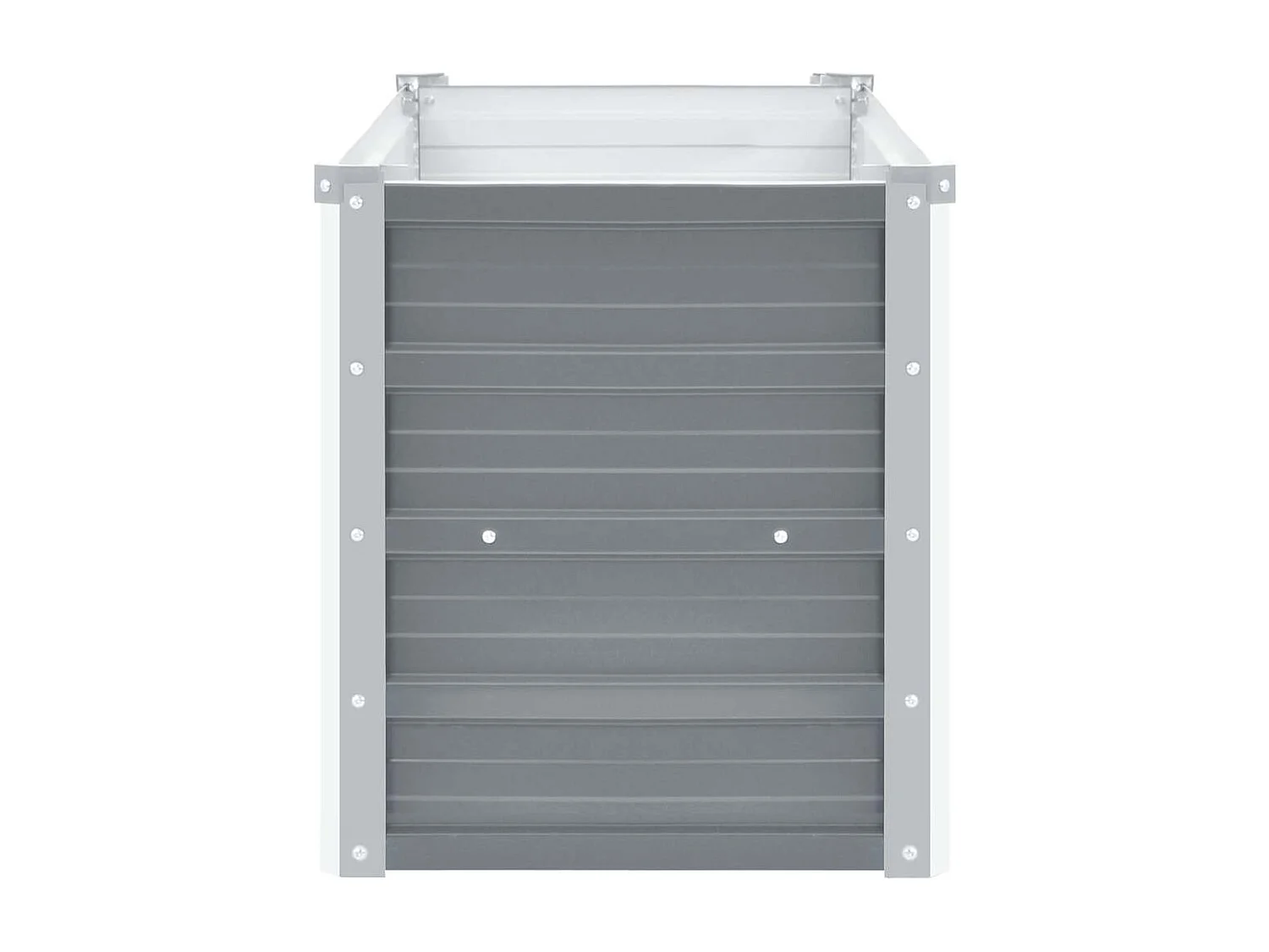 Verhoogd tuinbed Gegalvaniseerd staal 100x40x45 cm Grijs