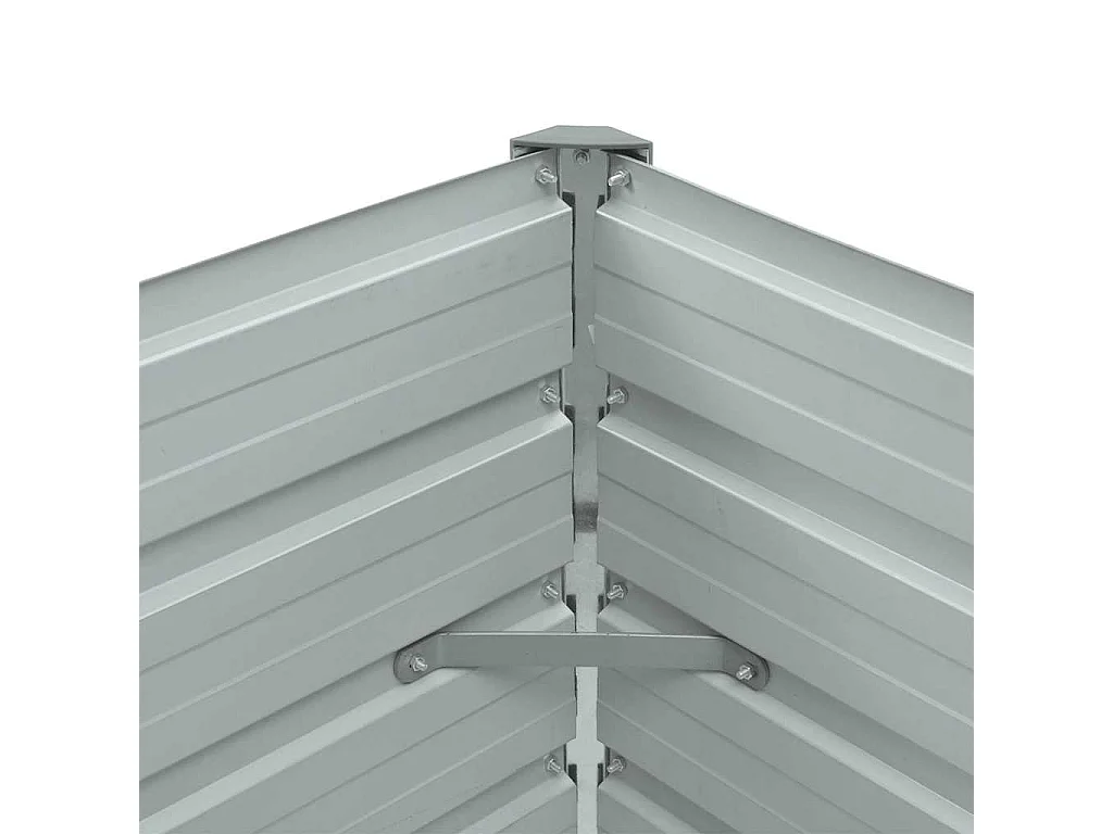 Verhoogd tuinbed Gegalvaniseerd staal 100x40x45 cm Grijs