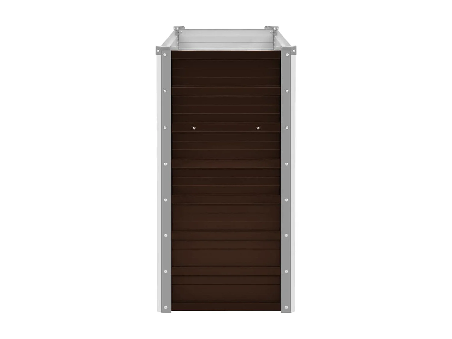 Lit surélevé de jardin Marron 100x40x77 cm Acier galvanisé