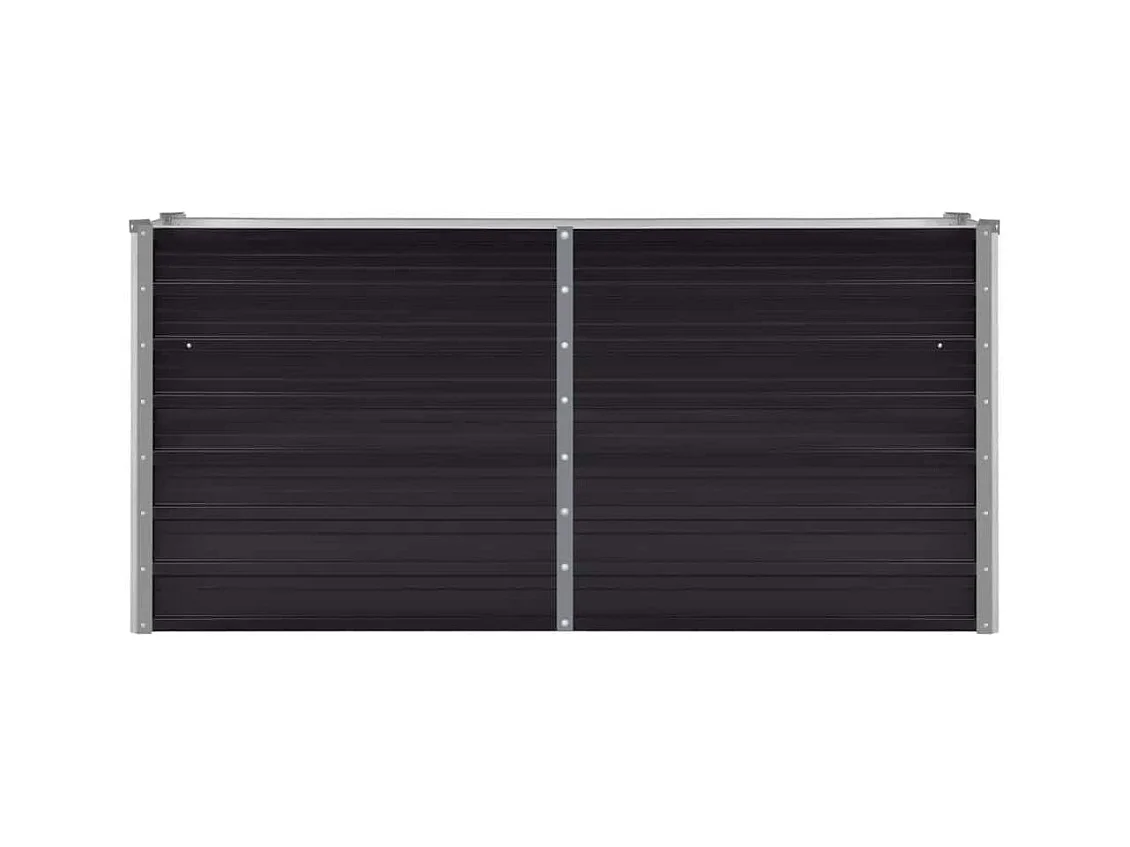 Verhoogd tuinbed Antraciet 160x40x77 cm Gegalvaniseerd staal