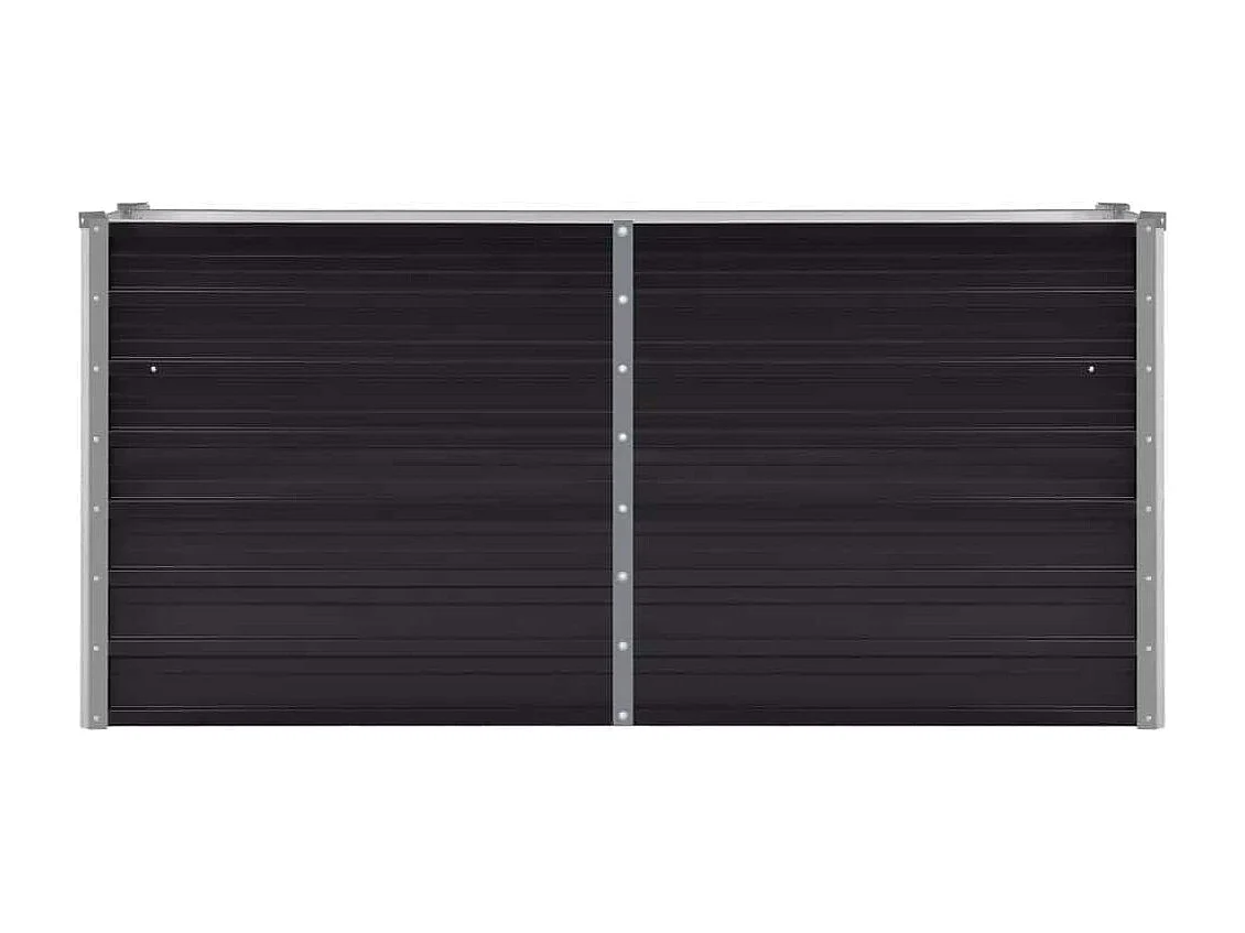 Lit surélevé de jardin Anthracite 160x40x77 cm Acier galvanisé