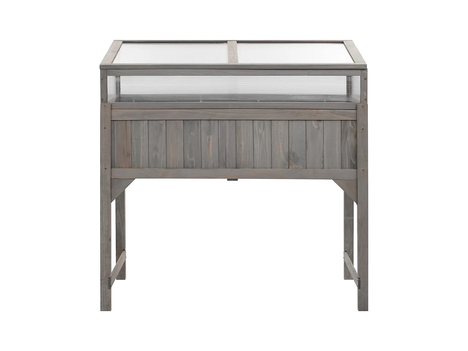 Lit surélevé avec serre 110x54x120 cm Bois de sapin massif