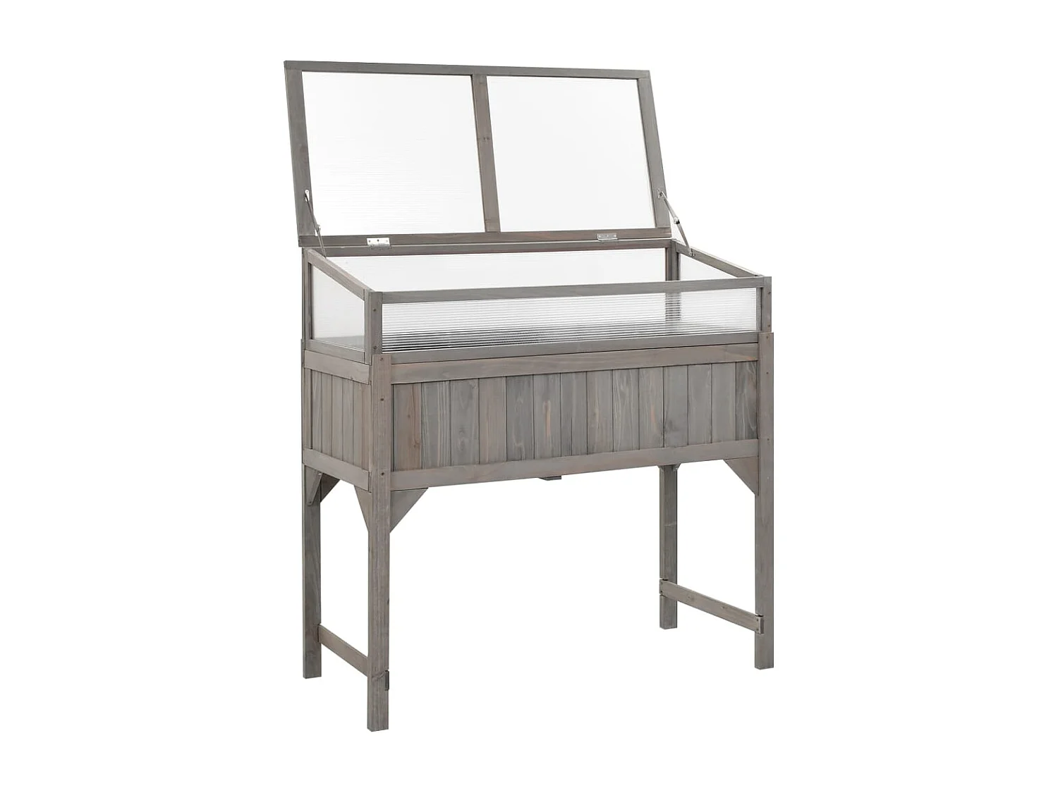 Verhoogd bed met kas 110x54x120 cm Massief dennenhout