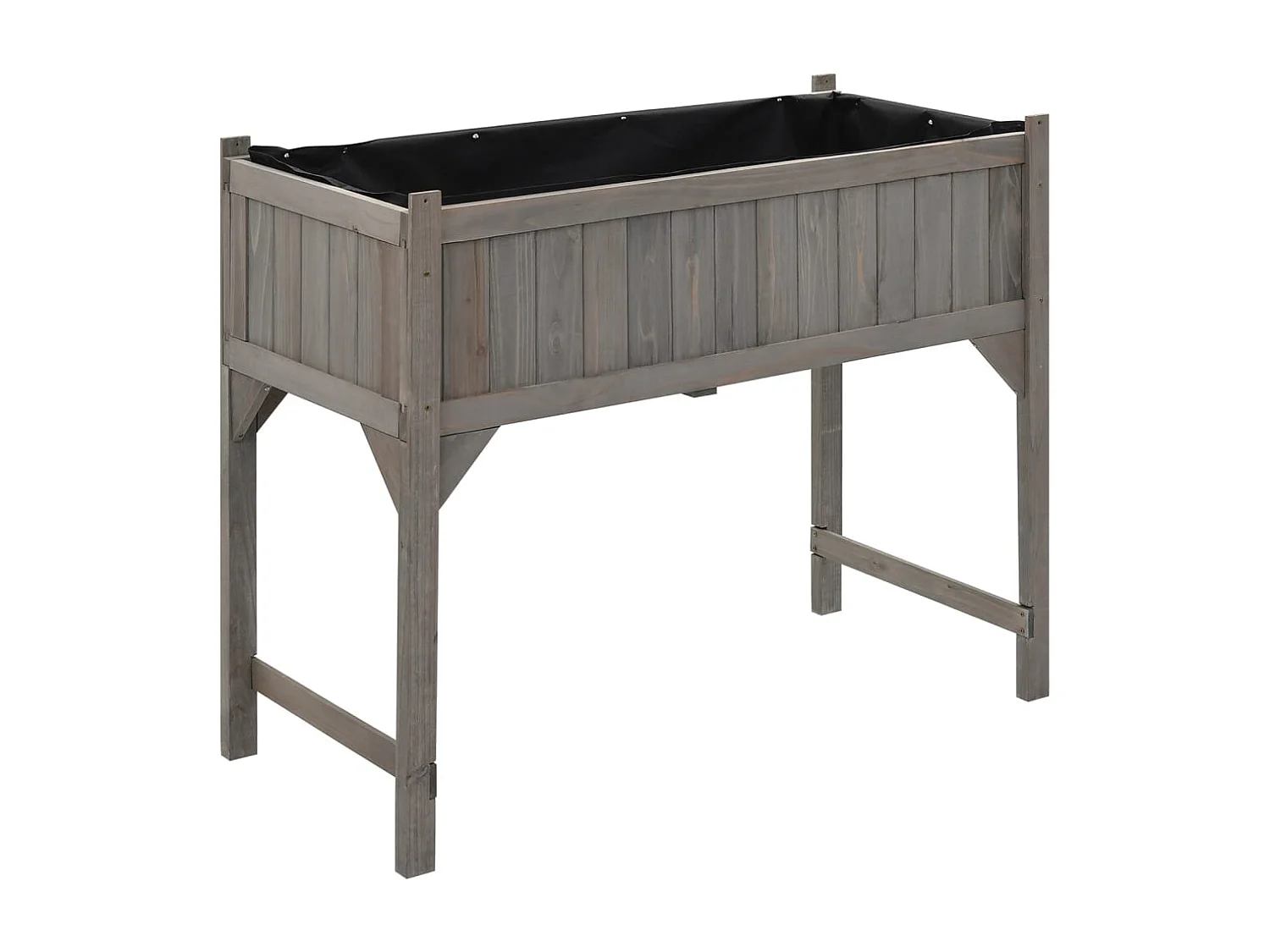 Verhoogd bed met kas 110x54x120 cm Massief dennenhout