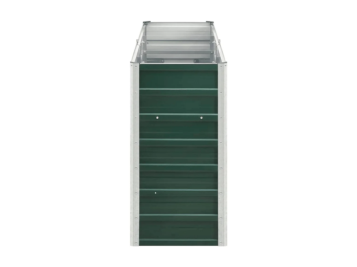 Verhoogd tuinbed Gegalvaniseerd staal 240x40x77 cm Groen