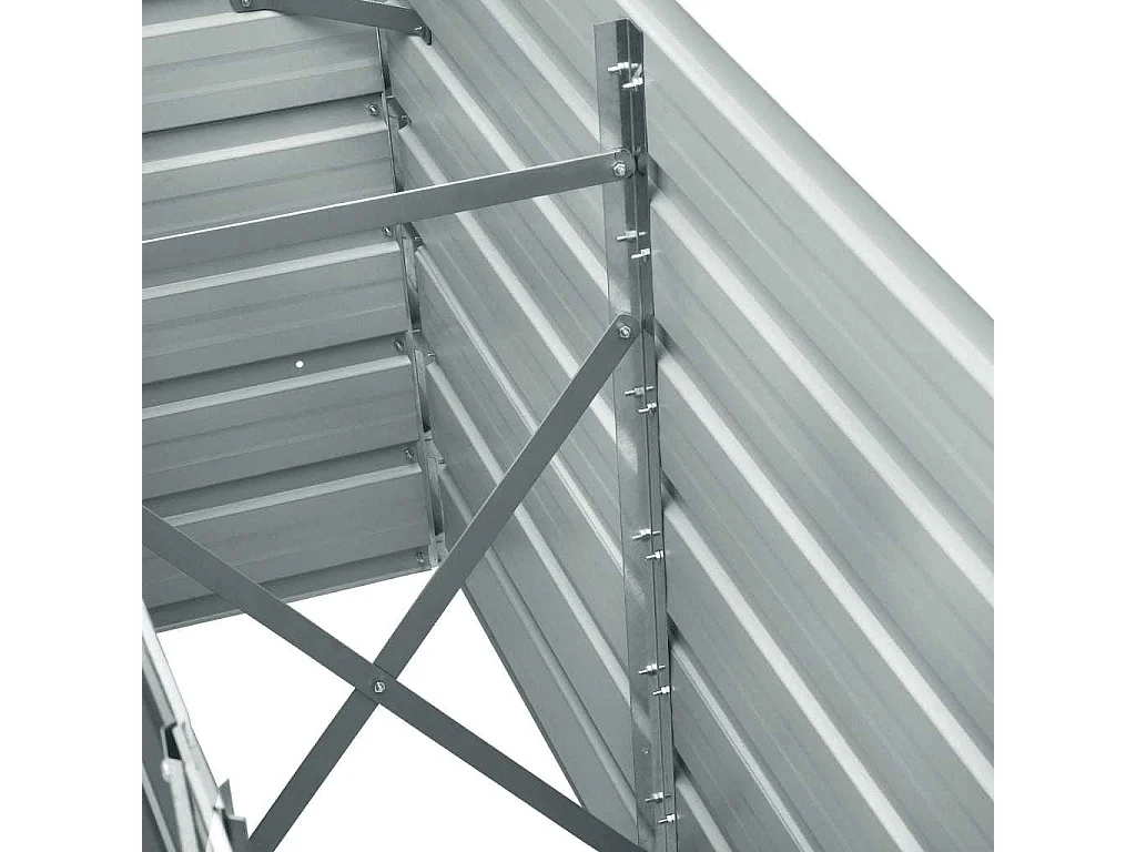 Verhoogd tuinbed Gegalvaniseerd staal 240x40x77 cm Groen