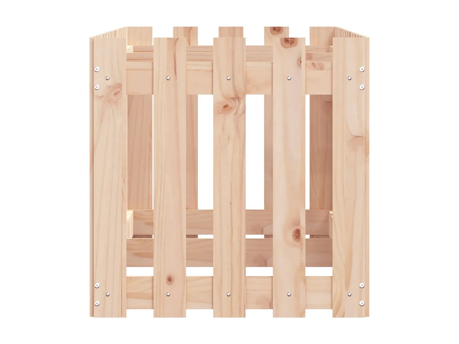 Lit surélevé de jardin design de clôture 150x50x50cm pin massif