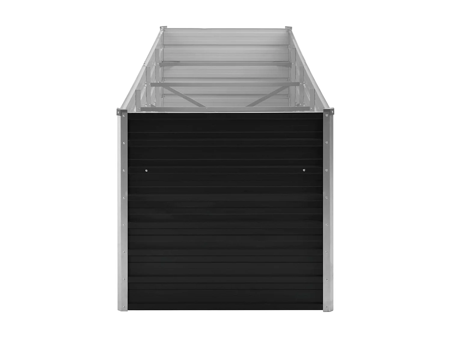 Lit surélevé de jardin Anthracite 320x80x77 cm Acier galvanisé