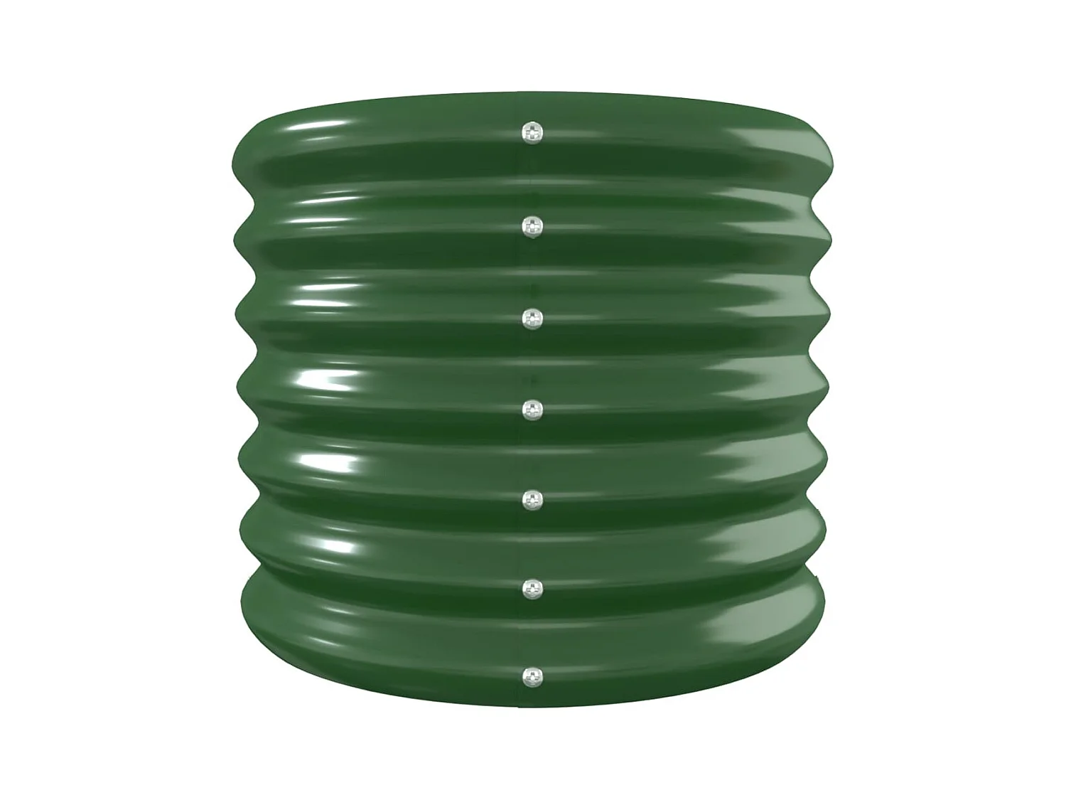 Verhoogd tuinbed gepoedercoat staal 332x40x36 cm groen