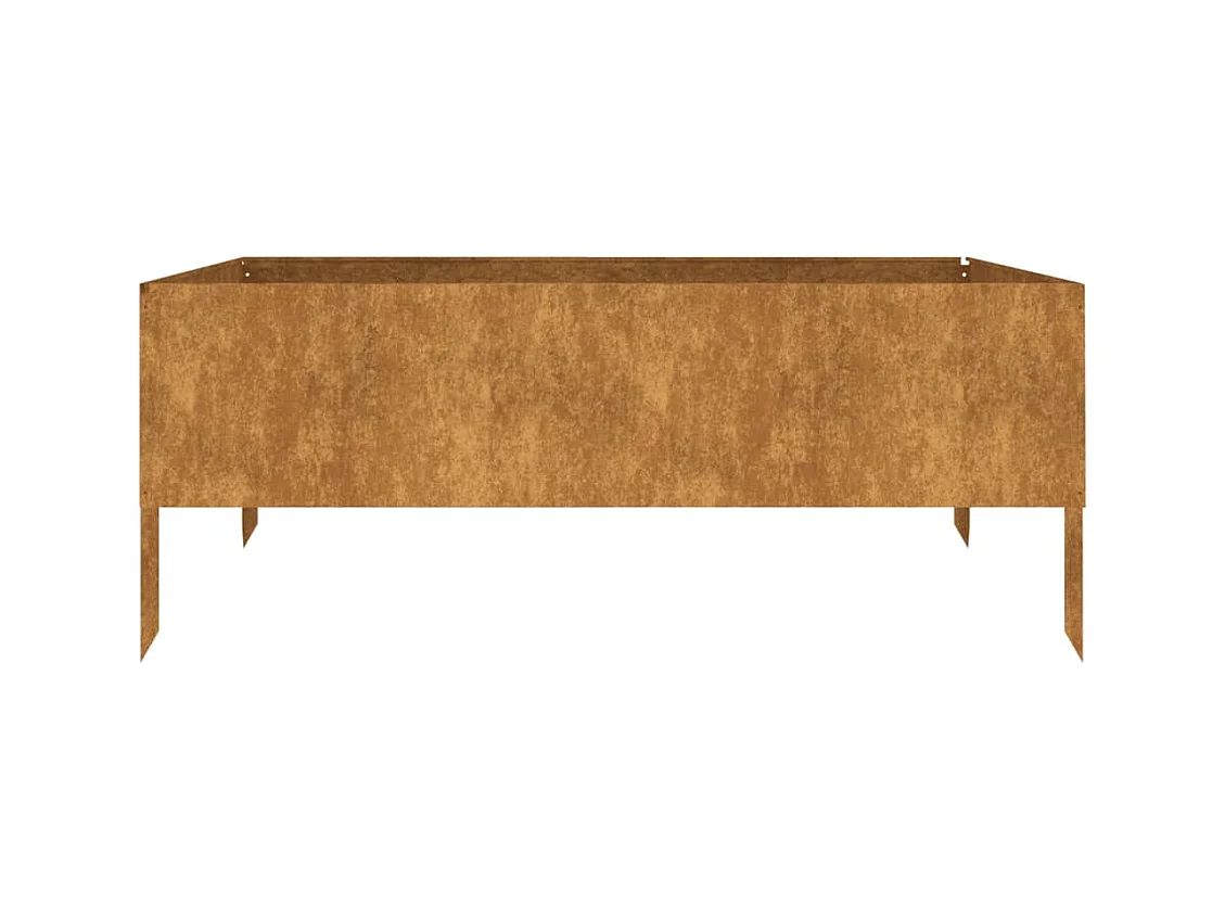 Lit surélevé de jardin 100x100x41 cm acier corten