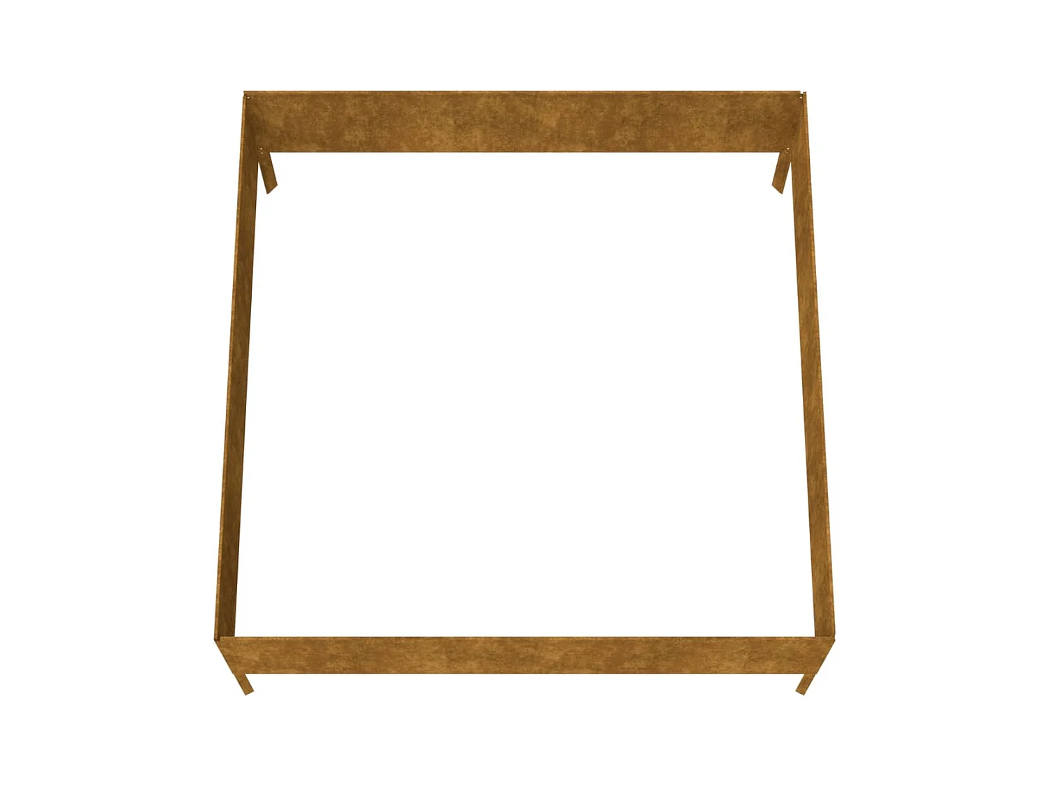 Lit surélevé de jardin 100x100x41 cm acier corten