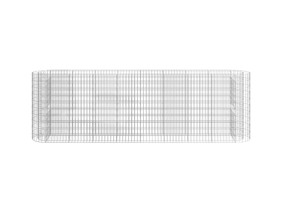 Gabion verhoogde bak Gegalvaniseerd ijzer 330x50x100 cm