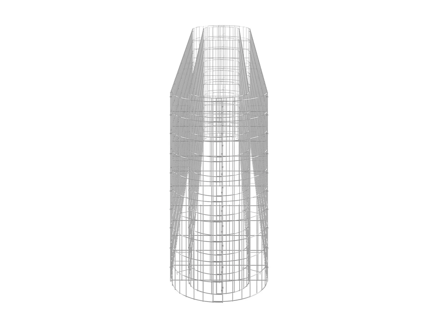 Lit surélevé à gabion Fer galvanisé 330x50x100 cm