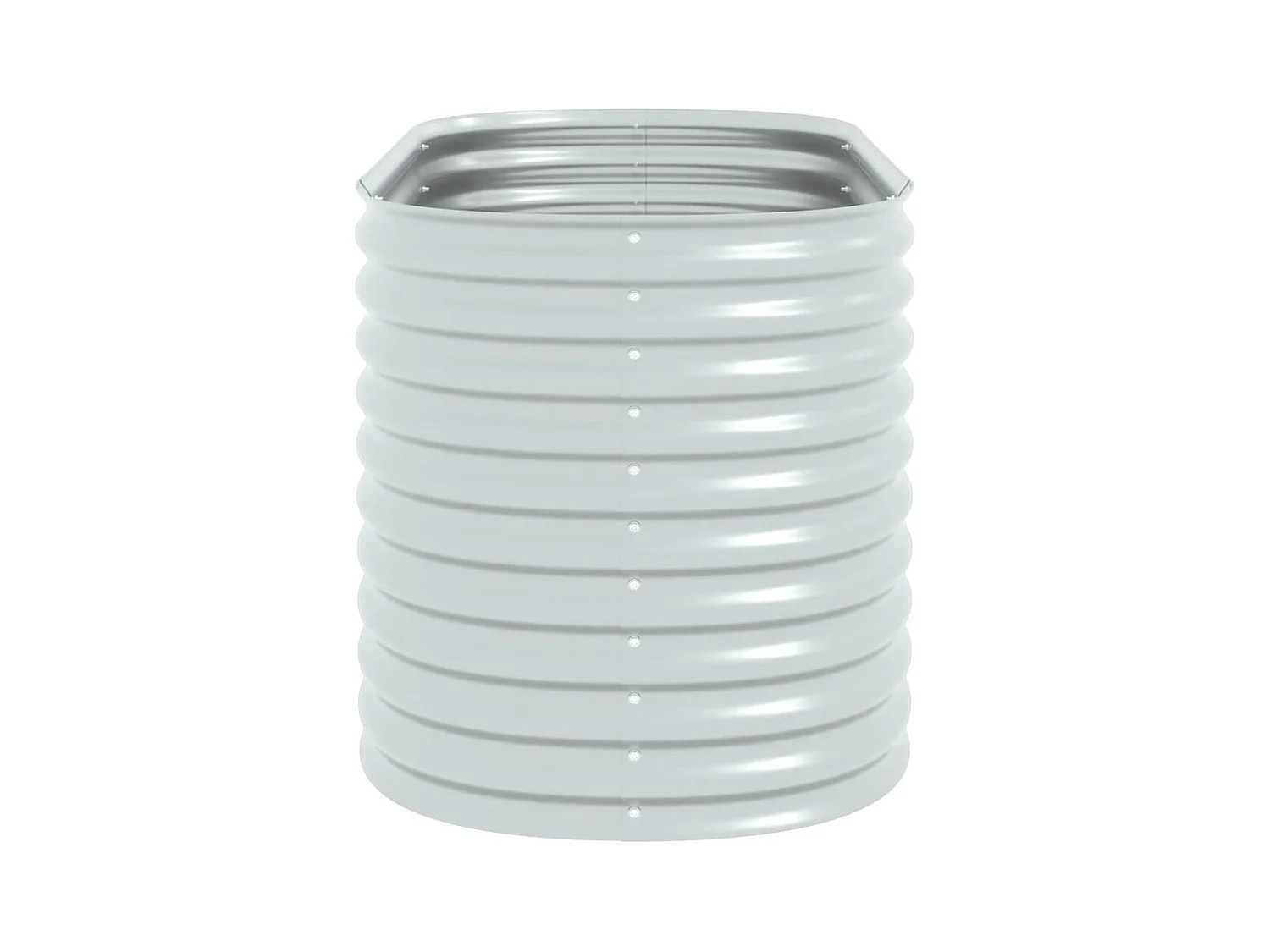 Verhoogd tuinbed 160x80x81 cm Gegalvaniseerd staal Zilver